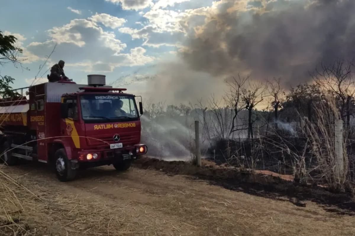 Incêndio florestal atinge parque que abriga rejeitos do Césio-137 em Goiás